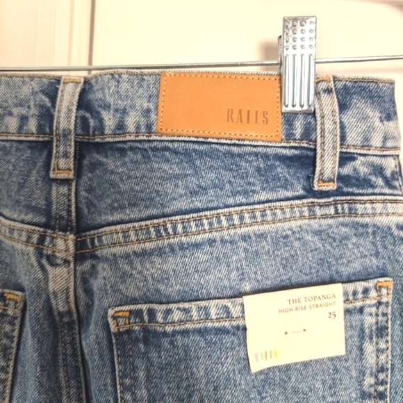 NEW Rails Jeans | High Rise Straight Distressed Knee Topanga | Size 25 - Picture 5 of 8